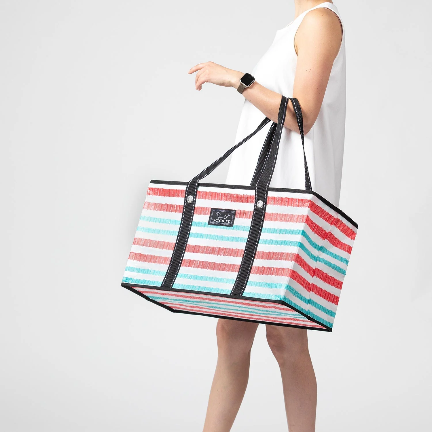 Woven Long Tote Bag X-Large 3 Woven Long Tote Bag X-Large